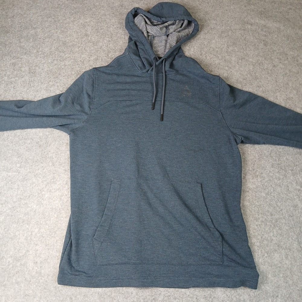 Gerry Hoodie Mens Medium Blue Pullover Stretch Heathered EUC